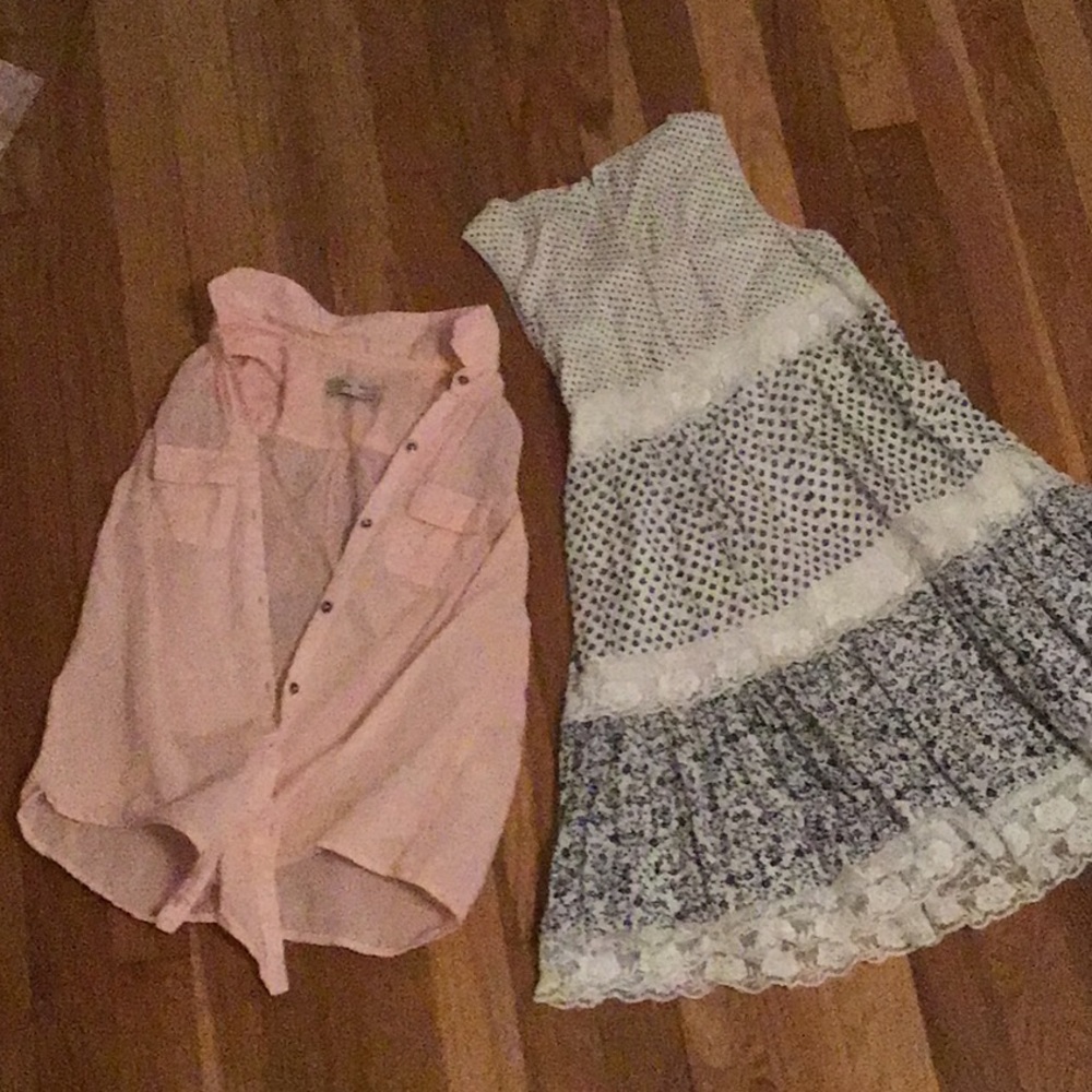 Dress and sleeveless shirt
